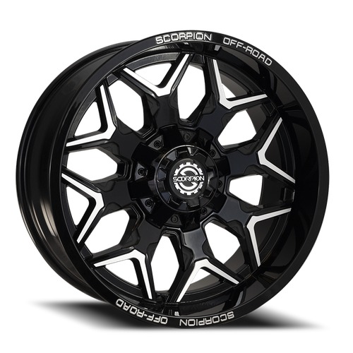 Scorpion Defender Black W/ Machined Spoke Accents - Part Number DF-17952739-12BM Scorpion Defender Black W/ Machined Spoke Accents Photo