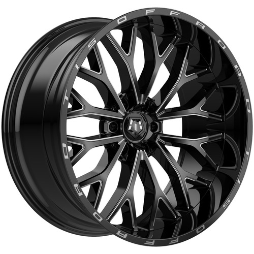 Tis 565BM Gloss Black W/ Milled Accents - Part Number 565BM-2126344C Tis 565BM Gloss Black W/ Milled Accents Photo