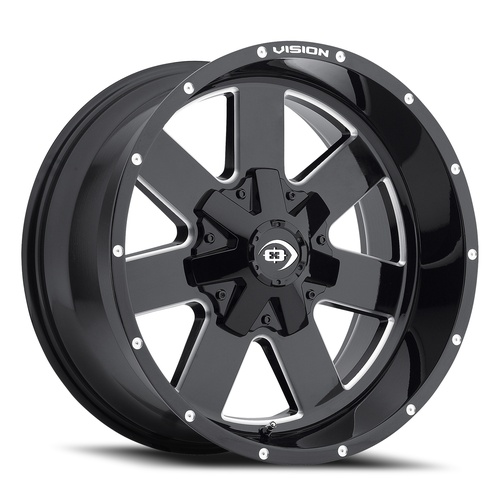 Vision Offroad Arc 411 Gloss Black Milled Spoke - Part Number 411-2970MS-12 Vision Offroad Arc 411 Gloss Black Milled Spoke Photo
