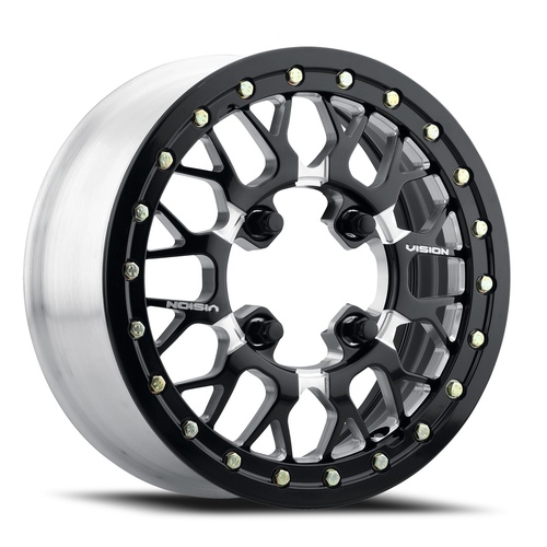 Vision Offroad Storm Utv 346 Gloss Black Milled Spoke Photo