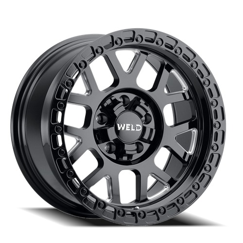 Weld Off-Road Cinch W105 Gloss Black Milled Photo