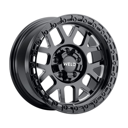 Weld Off-Road Cinch W105 Gloss Black Milled Photo