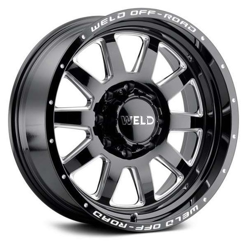 Weld Off-Road Stealth W102 Gloss Black Milled Photo