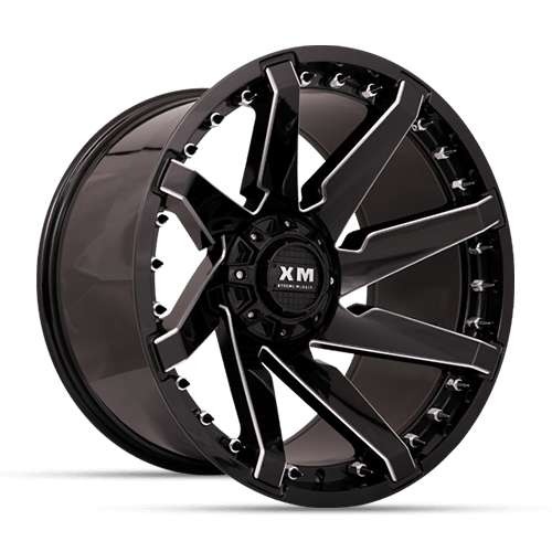 Xtreme Mudder XM301 Gloss Black Milled - Part Number XM301221251155127-4478GBM Xtreme Mudder XM301 Gloss Black Milled Photo