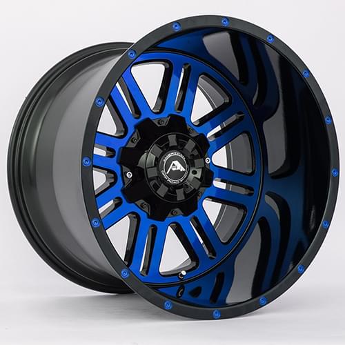 American Offroad A106 Gloss Black W/ Blue Face - Part Number A10620A2865-44BMF-Blue American Offroad A106 Gloss Black W/ Blue Face Photo
