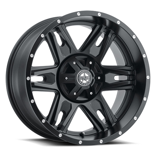 American Outlaw Lonestar Satin Black - Part Number AO124-2170B American Outlaw Lonestar Satin Black Photo