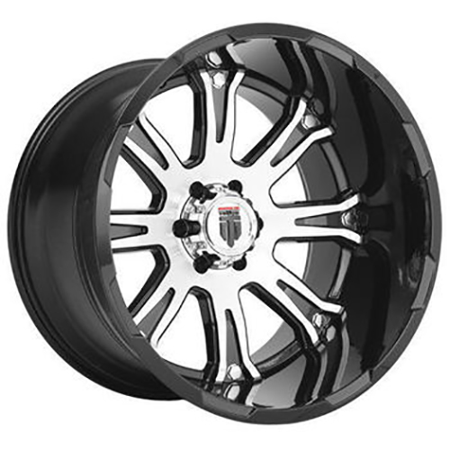 American Truxx The Bomb AT154 Black W/ Machined Face - Part Number AT154-221452BM American Truxx The Bomb AT154 Black W/ Machined Face Photo