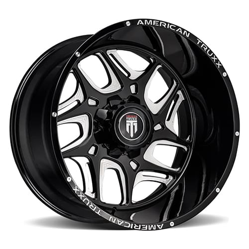 American Truxx Sweep AT1900 Matte Black W/ Milled Spokes Photo