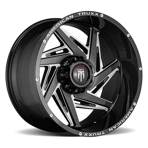 American Truxx Spiral AT1906 Matte Black W/ Milled Spokes Photo