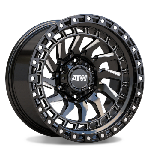 ATW Culebra Gloss Black W/ Milled Spokes & Stainless Bolts Photo