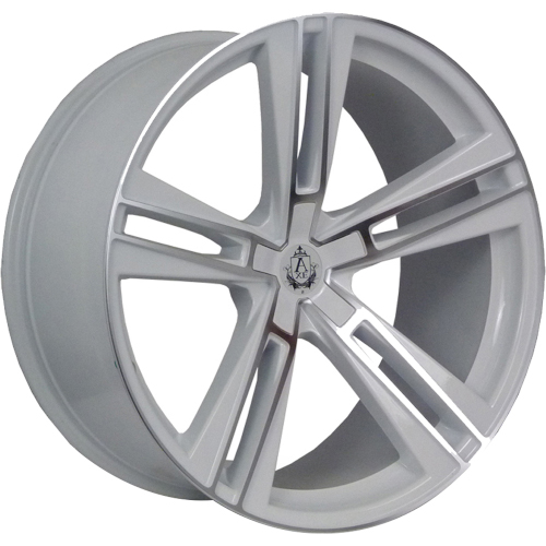 Axe EX21 Gloss White W/ Machined Face - Part Number 922BLANK20WMF-5x112 Axe EX21 Gloss White W/ Machined Face Photo