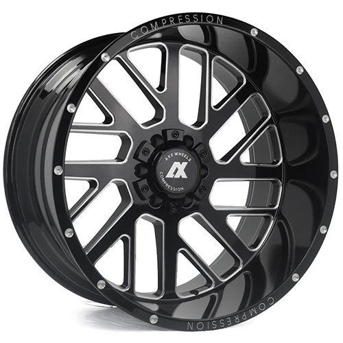 Axe Off-Road 2.0 Gloss White W/ Milled Accents Wheels 8x6.5 - 20x10 -19 ...