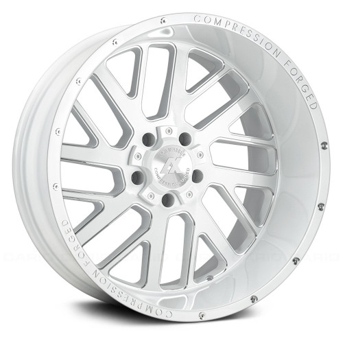 Axe Off-Road 2.3 Gloss White W/ Milled Accents - Part Number 24148170-76AX2WM Axe Off-Road 2.3 Gloss White W/ Milled Accents Photo
