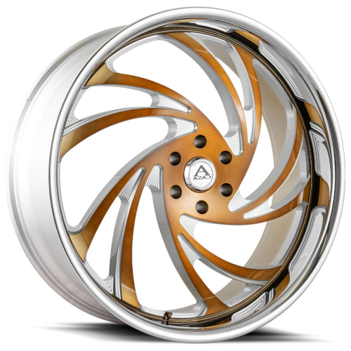 Azad AZ Drip Milled Gold With Stainless Lip Photo