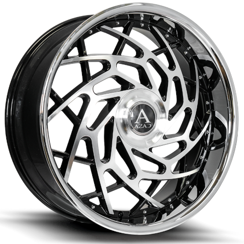 Azad AZ Reign Black With Machined Face And Stainless Lip Photo