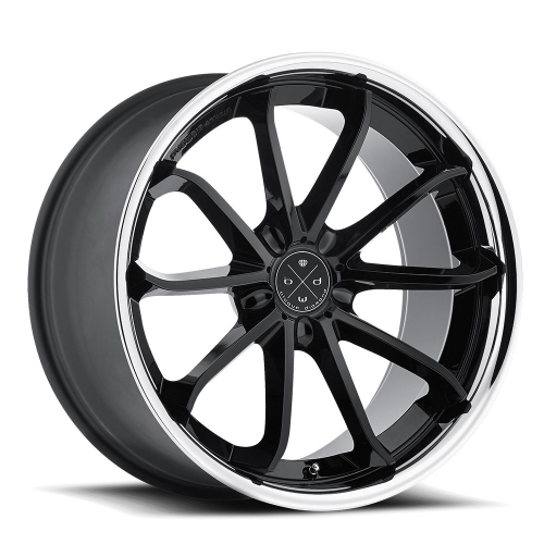 Blaque Diamond Bd-23 Gloss Black w/ Stainless Lip