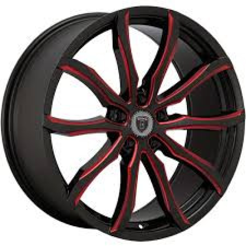 Borghini Bw32 Black w/ Red Milling - Part Number WBWW032S29O21P010F454C13 Borghini Bw32 Black w/ Red Milling Photo