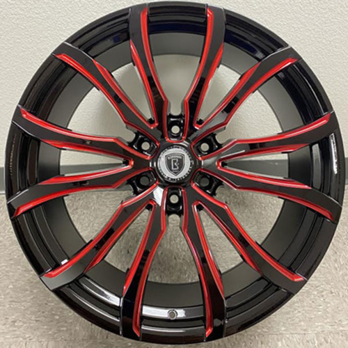 Borghini Bw33 Black w/ Red Milling - Part Number WBWW033S47O18P024F454C16 Borghini Bw33 Black w/ Red Milling Photo