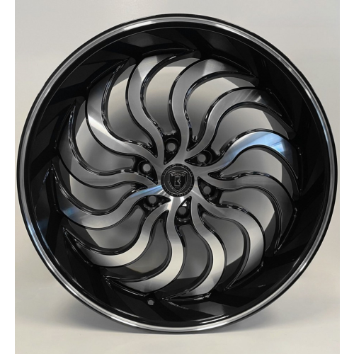Borghini Bw56 Black Machined w/ Milled Lip - Part Number WBWW056S39O18P024F035C16 Borghini Bw56 Black Machined w/ Milled Lip Photo