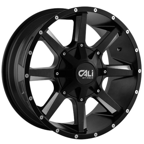 Cali Offroad Busted 9100 Satin Black W/ Milled Spokes Photo
