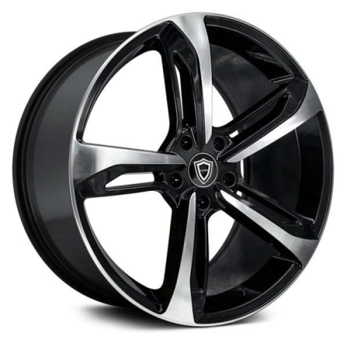 Capri Luxury C5191 Black Machined - Part Number 519122105511515BP Capri Luxury C5191 Black Machined Photo