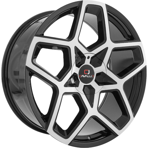 Cavallo CLV-25 Gloss Black W/ Machined Face - Part Number CLV-25208551143120+35BM Cavallo CLV-25 Gloss Black W/ Machined Face Photo