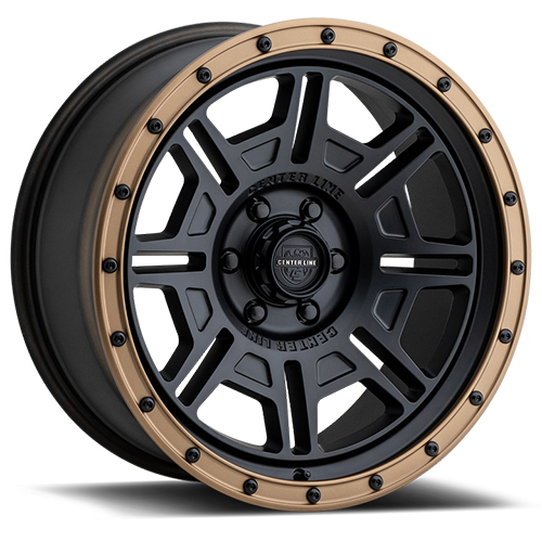 Centerline Offroad RT5 850 Satin Black W/ Bronze Lip Wheels 6x135