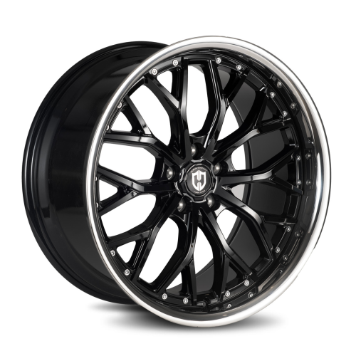Curva Cff76 Gloss Black Stainless Lip - Part Number CFF76-20101123566BSL Curva Cff76 Gloss Black Stainless Lip Photo