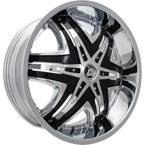Diablo Elite Chrome W Black inserts - Part Number DE-2416D593587 Diablo Elite Chrome W Black inserts Photo