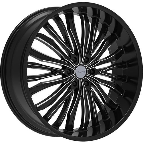 Elure ELR055 Black Milled Wheel