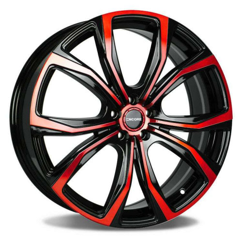 Encore Alloys ENC104 Red Machined Face Black - Part Number WENC104-4576 Encore Alloys ENC104 Red Machined Face Black Photo