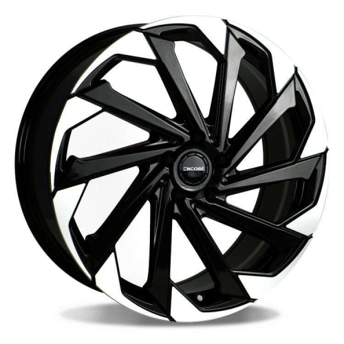 Encore Alloys Enc106 Gloss Black w/ Machined Tips