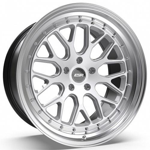 ESR CS1 Hyper Silver Machined Lip - Part Number 90551422 CS01HS-ML 5X112 ESR CS1 Hyper Silver Machined Lip Photo