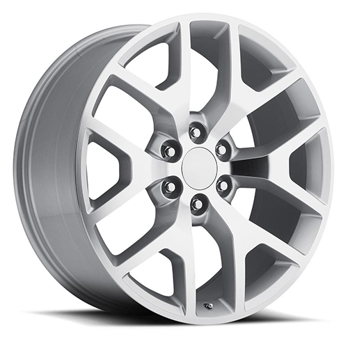 Factory Reproductions FR 44 GMC Sierra Gloss Silver W/ Machined Face Wheel