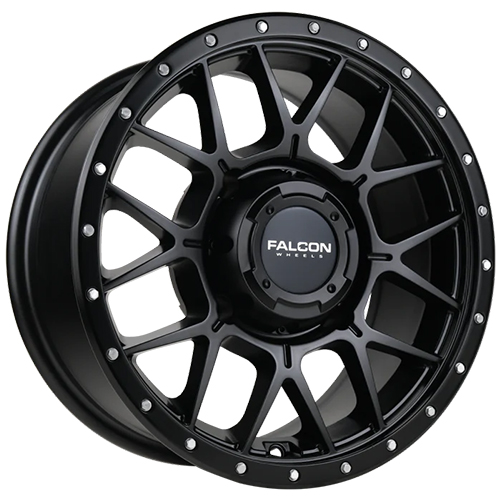 Falcon Wheels X1 Gunner UTV Matte Black With Matte Black Ring Photo
