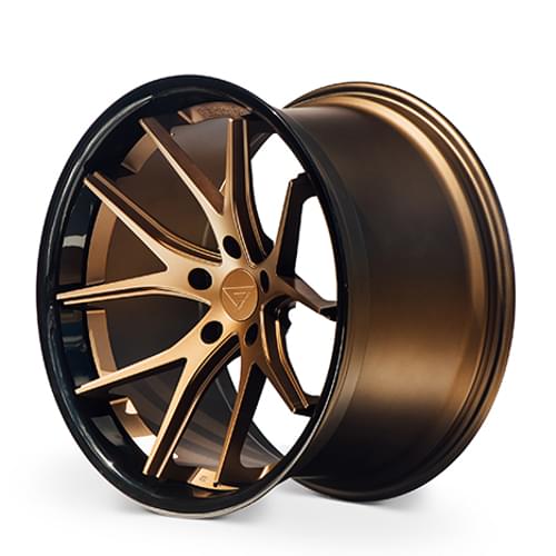 Ferrada FR2 Matte Bronze W Gloss Black Lip - Part Number FR22095108BZ35 Ferrada FR2 Matte Bronze W Gloss Black Lip Photo