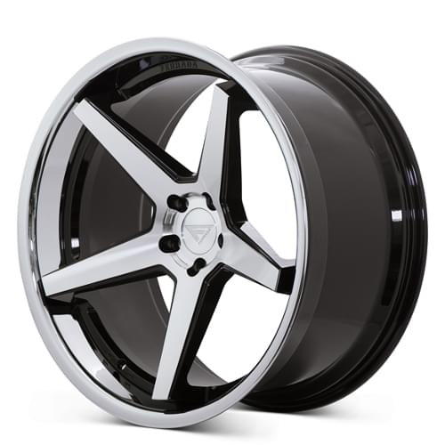 Ferrada FR3 Machined Black W/ Chrome Lip - Part Number FR3221055114MA42 Ferrada FR3 Machined Black W/ Chrome Lip Photo