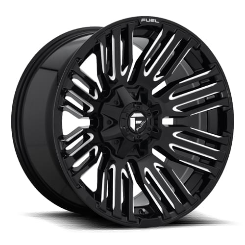 Fuel Offroad Schism D649 Gloss Black W/ Milled Spokes Photo