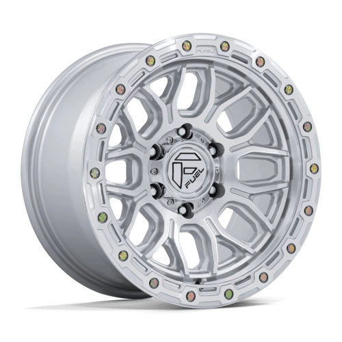Fuel Offroad FC881 Surge Gloss Silver W/ Machined Face