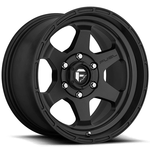 Fuel Offroad Shok D664 Matte Black Wheels 6x5.5 - 17x9 -12 - D66417908445
