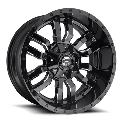 Fuel Offroad Sledge D595 Gloss Black W/ Milled Spokes Photo