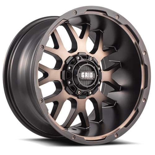 Grid Offroad GD02 Matte Black Metallic Dust W/ Dark Tint - Part Number GD02-20100027D-278 Grid Offroad GD02 Matte Black Metallic Dust W/ Dark Tint Photo