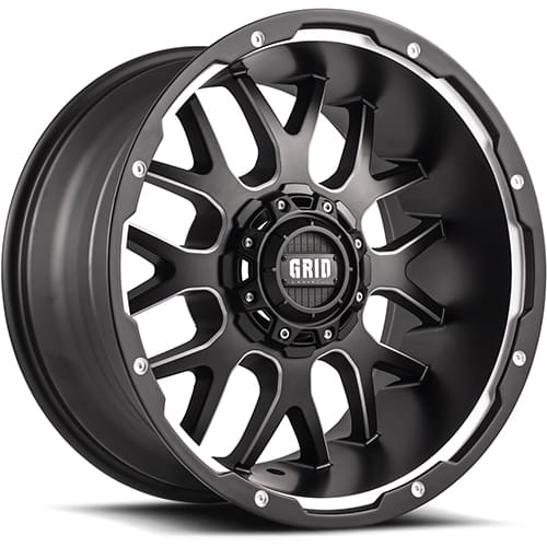 Grid Offroad GD02 Matte Black W/ Milled Spokes Photo