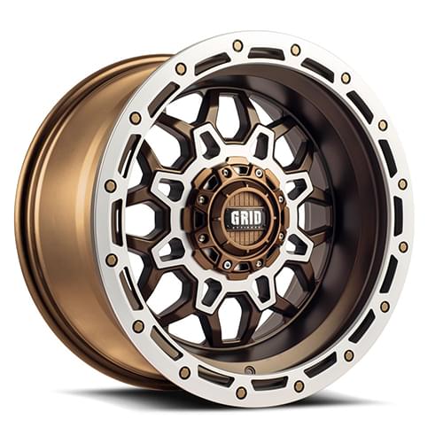 Grid Offroad GD09 Matte Bronze W/ Machined Face Photo