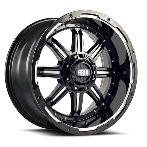 Grid Offroad GD10 Gloss Black W/ Milled Spokes Photo