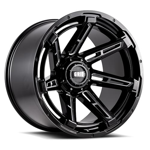Grid Offroad GD12 Gloss Black W/ Milled Spokes Photo