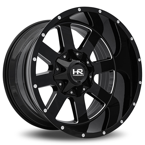 Hardrock Tank H706 Gloss Black W/ Milled Spokes - Part Number H706-201278044GBM Hardrock Tank H706 Gloss Black W/ Milled Spokes Photo