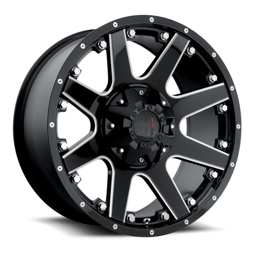 Havok 102 Black Milled w/ Machined Rivets - Part Number HAV102-7930-N12BMW Havok 102 Black Milled w/ Machined Rivets Photo
