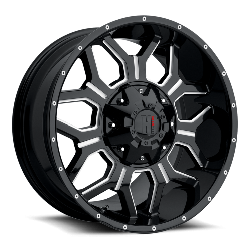 Havok 106 Black Milled w/ Machined Rivets - Part Number HAV106-7908-12BMWM Havok 106 Black Milled w/ Machined Rivets Photo
