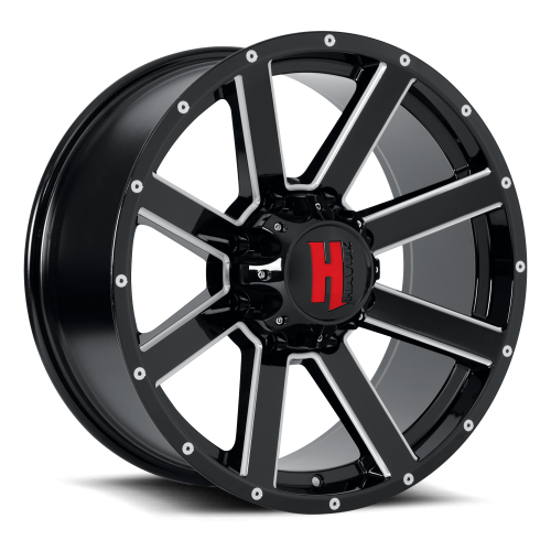Havok 107 Black Milled w/ Machined Rivets - Part Number HAV107-21270-N44BMW Havok 107 Black Milled w/ Machined Rivets Photo